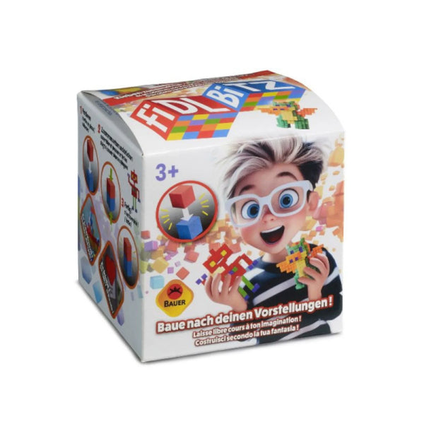 FidlBitz Starter Set - 160 Sensorikwürfel Fidget Spielzeug Blau Grün Lila - Makimo - Smart Kids