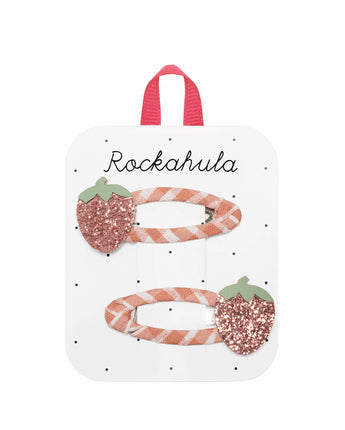 Sweet Strawberry Clips – Haarklammern mit Erdbeermotiven von Rockahula - Makimo - Smart Kids