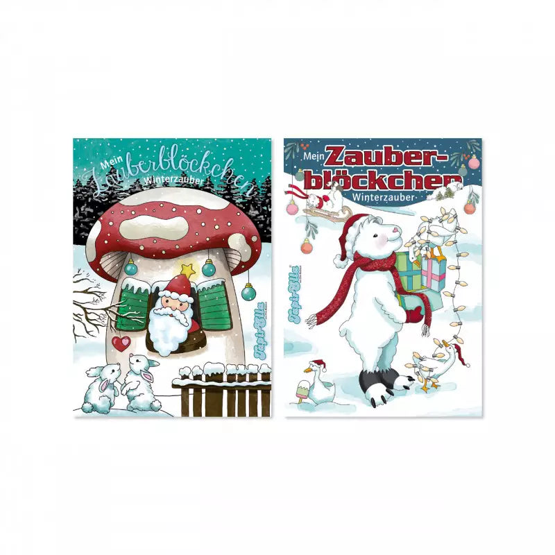 TapirElla Zauberblock Weihnachten – A6-Malblock mit magischen Weihnachtsmotiven - Makimo - Smart Kids