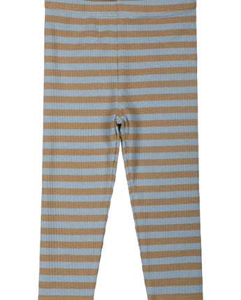 THE NEW - Baby Rib Leggings - Bio-Baumwolle (Blue Fog / Pink Nectar) - Makimo - Smart Kids