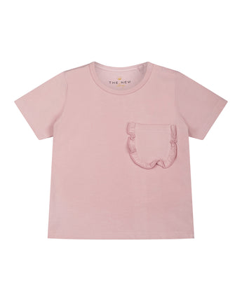 THE NEW - Mädchen T-Shirt mit Rüschen - Bio-Baumwolle (Pink Nectar) - Makimo - Smart Kids