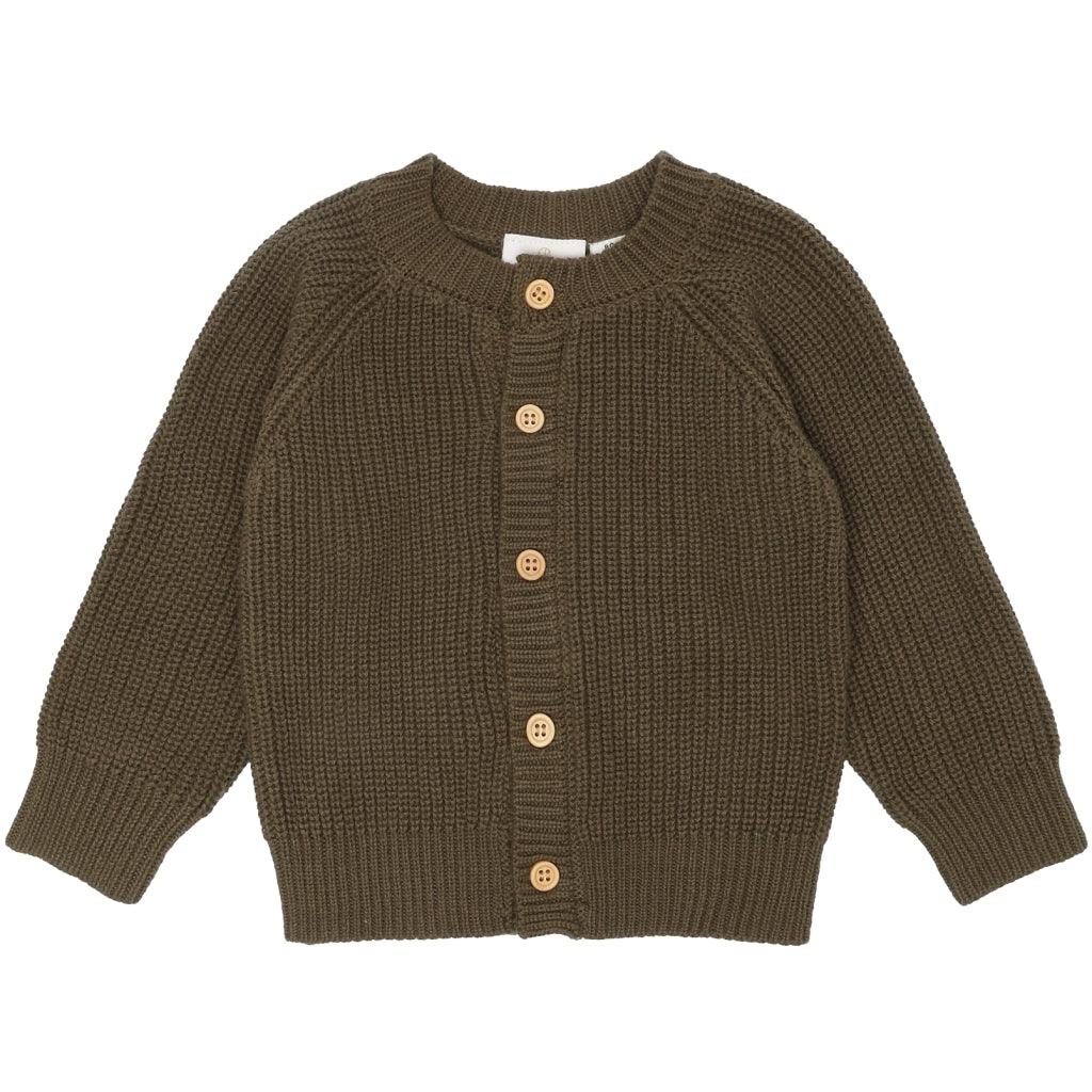 THE NEW Siblings Tnslino Knit Cardigan, Ivy Green, Strickjacke - Makimo - Smart Kids