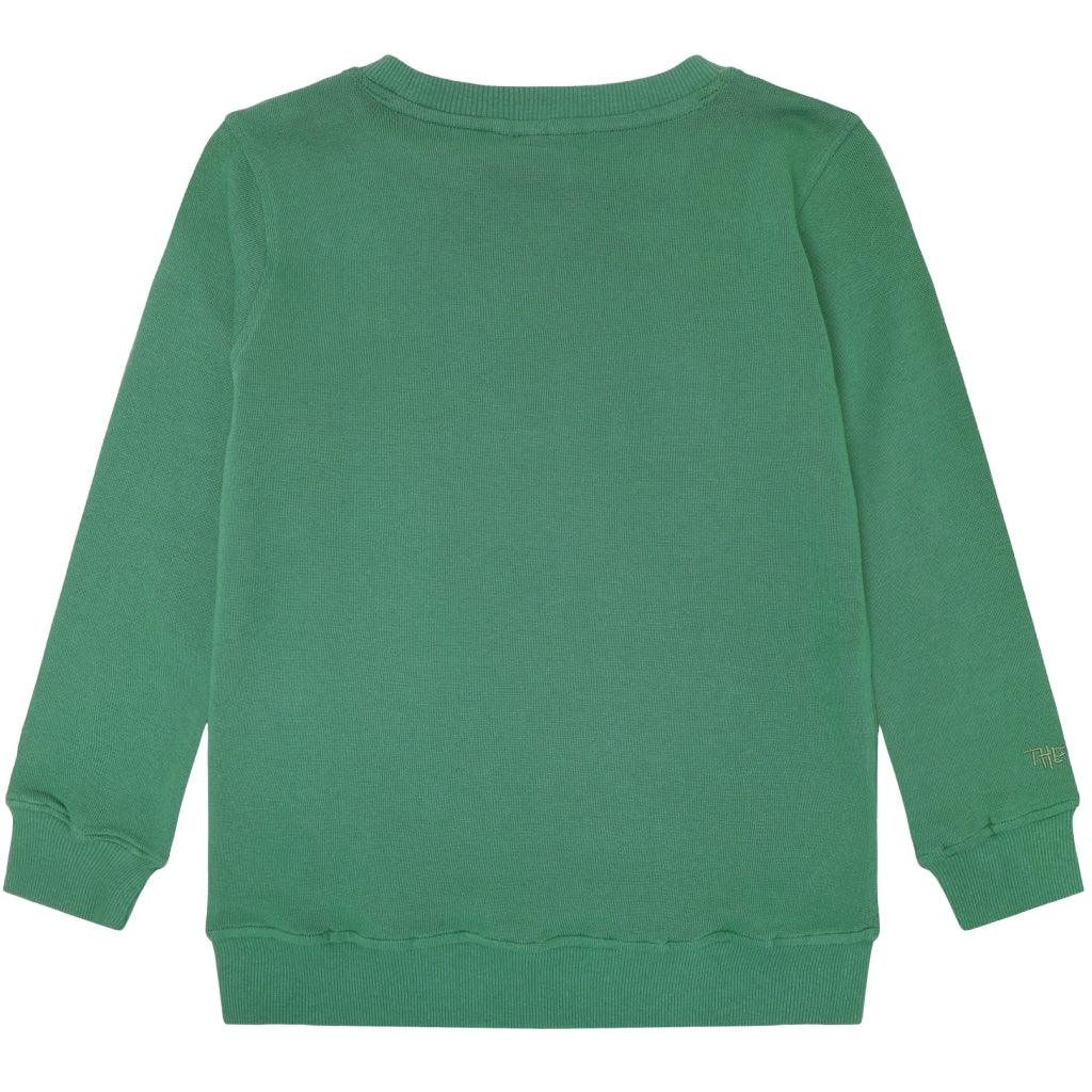 THE NEW Tnlazaron Sweatshirt – Foliage Green mit Dino-Print - Makimo - Smart Kids