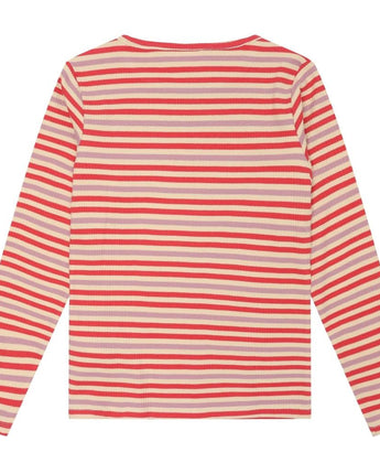 THE NEW Tnlena L_S Rib Tee – Gestreiftes Langarmshirt für Mädchen - Makimo - Smart Kids