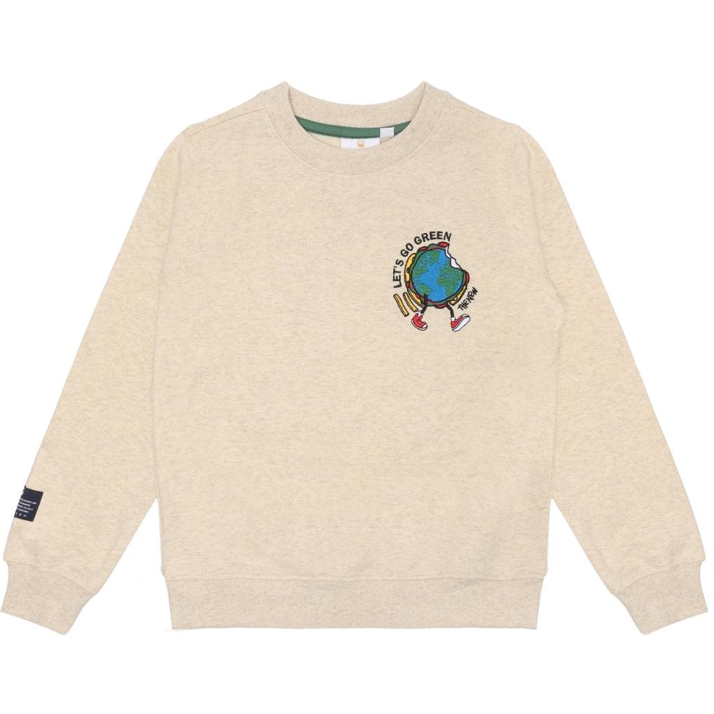 THE NEW Tnleonel Sweatshirt - Oatmeal Melange - Makimo - Smart Kids