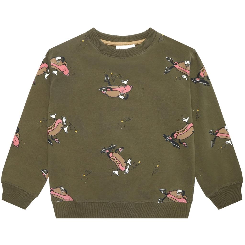 THE NEW - Tnlexington OS Sweatshirt, Ivy Green Hot Dog - Makimo - Smart Kids