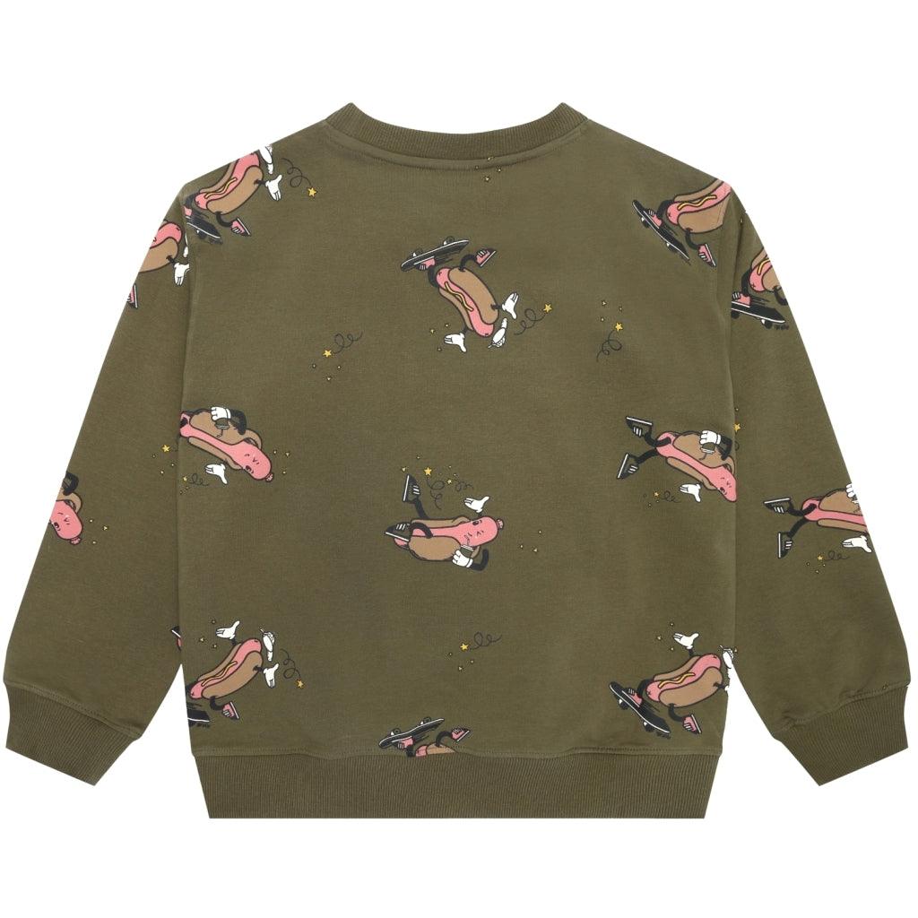 THE NEW - Tnlexington OS Sweatshirt, Ivy Green Hot Dog - Makimo - Smart Kids