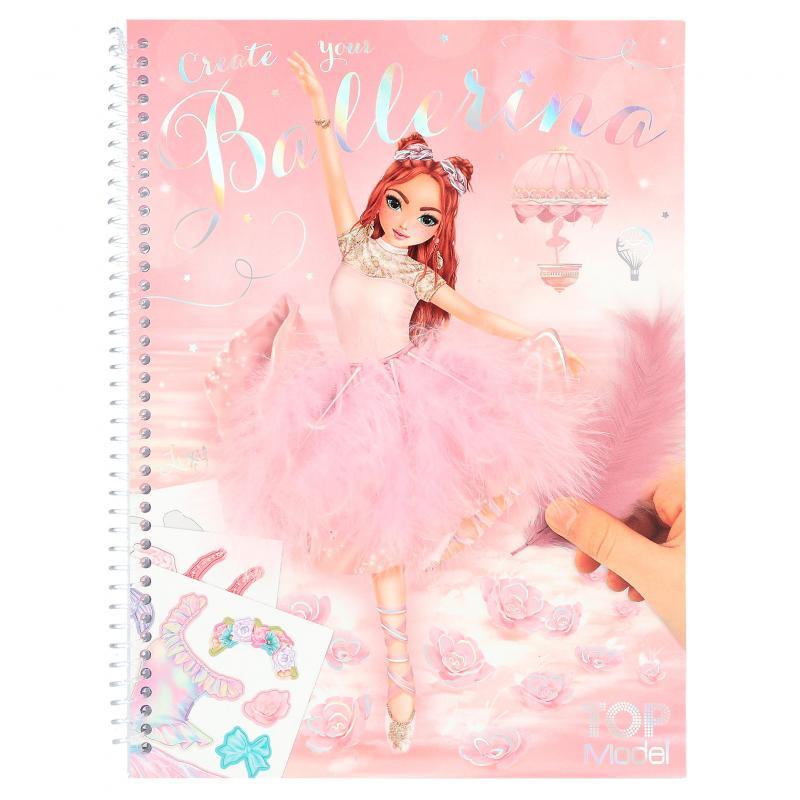 TOPModel Malbuch mit Stickern - Ballerina - Makimo - Smart Kids