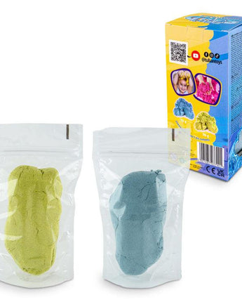 TUBAN - Fluffy Sand Set – Weicher Knet-Sand in Grün und Blau - Makimo - Smart Kids