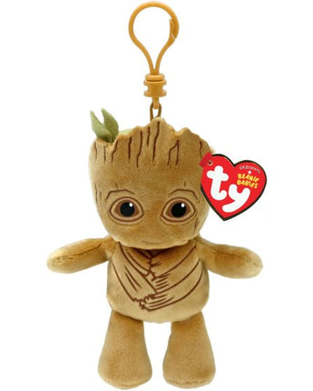 ty - Beanie Babies Schlüsselanhänger Soft - Marvel - Groot - Makimo - Smart Kids