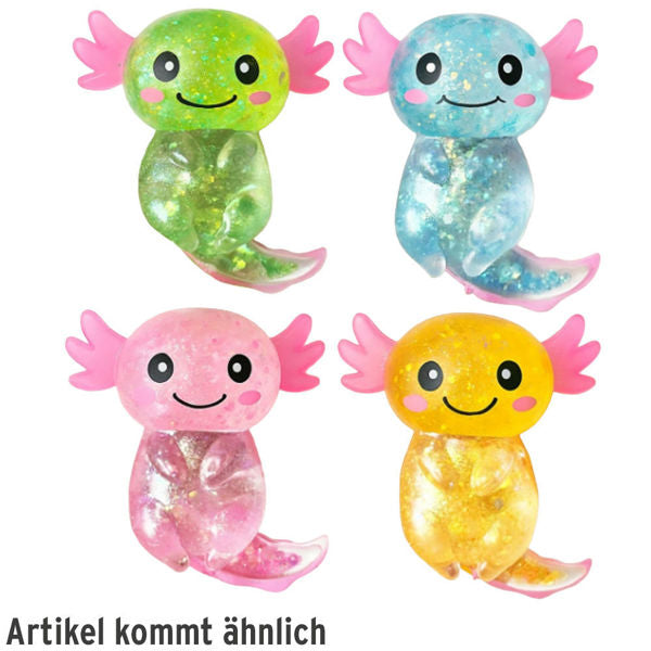 Triton-X Glitter Axolotl – Maltose-Squishy 10 cm