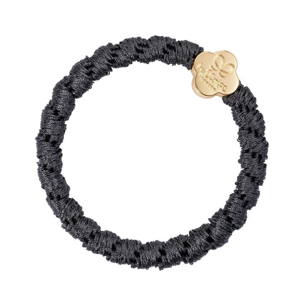 Woven Gold Quatrefoil Charcoal Grey - Makimo - Smart Kids