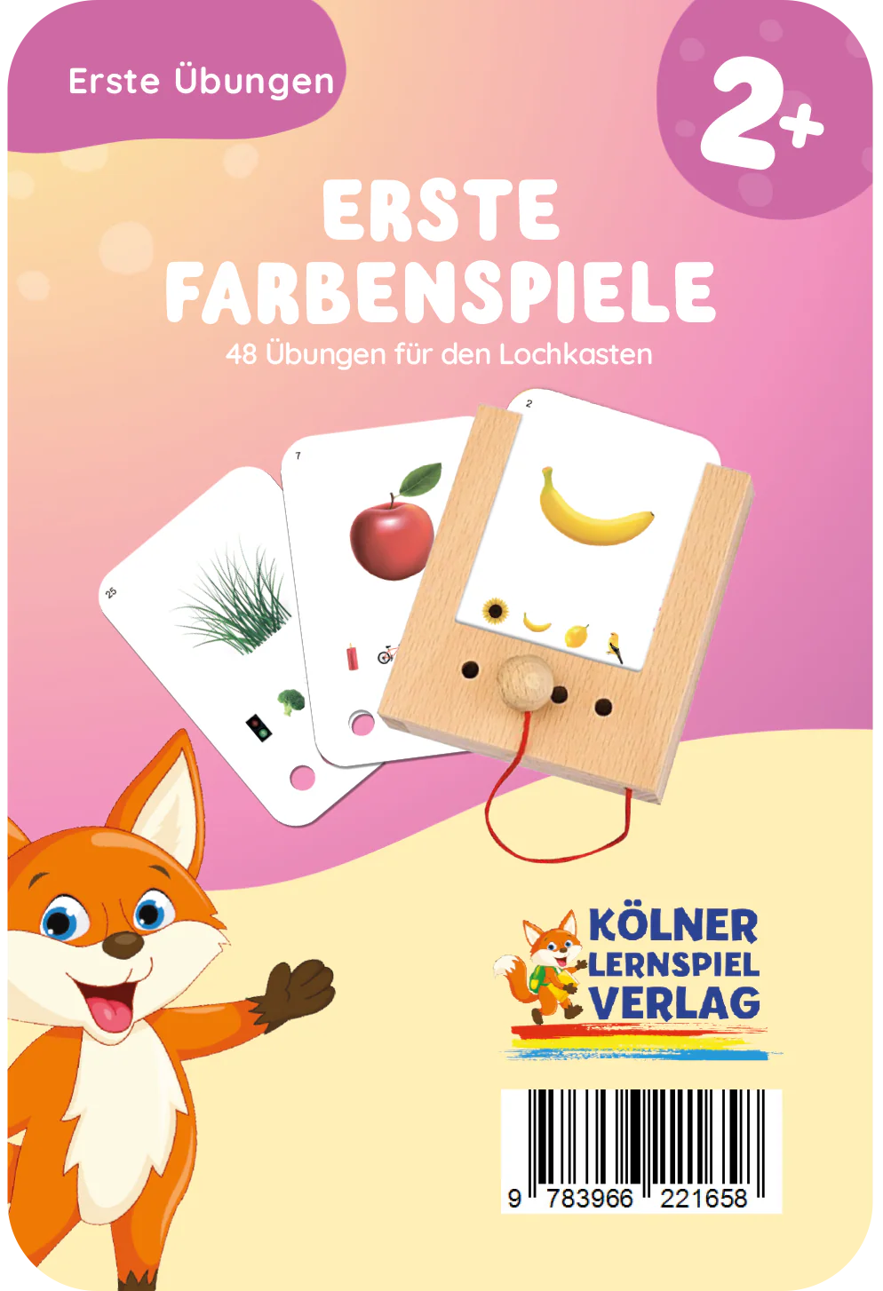 Erste Farbenspiele - Lochkasten Kartensatz ab 2 Jahren