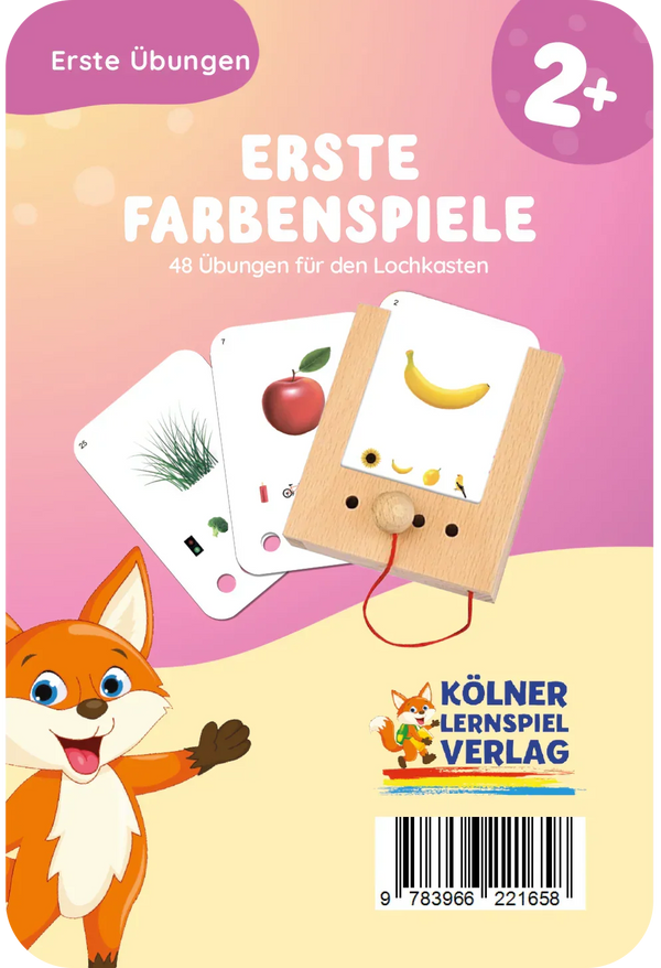 Erste Farbenspiele - Lochkasten Kartensatz ab 2 Jahren - Makimo - Smart Kids