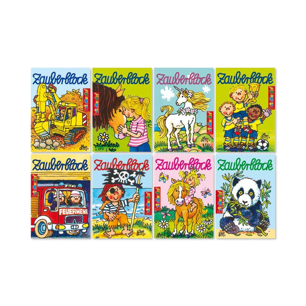 Zauberblock Display 9, A8, 8 Motive je 20 Stück - Makimo - Smart Kids